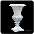China cheap garden landscaping white marble flower pot